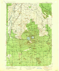 Newberry Crater Oregon Historical topographic map, 1:125000 scale, 30 X 30 Minute, Year 1935