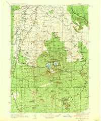 Newberry Crater Oregon Historical topographic map, 1:125000 scale, 30 X 30 Minute, Year 1935