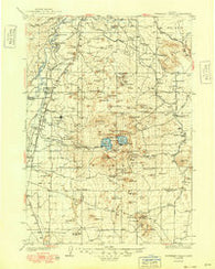 Newberry Crater Oregon Historical topographic map, 1:125000 scale, 30 X 30 Minute, Year 1935