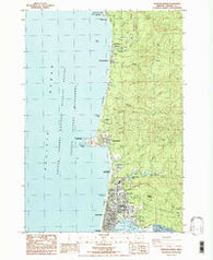 Newport North Oregon Historical topographic map, 1:24000 scale, 7.5 X 7.5 Minute, Year 1984