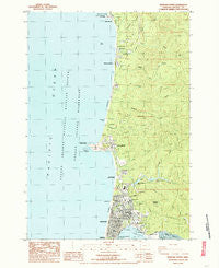 Newport North Oregon Historical topographic map, 1:24000 scale, 7.5 X 7.5 Minute, Year 1984