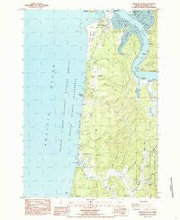 Newport South Oregon Historical topographic map, 1:24000 scale, 7.5 X 7.5 Minute, Year 1984