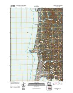 Newport North Oregon Historical topographic map, 1:24000 scale, 7.5 X 7.5 Minute, Year 2011