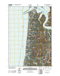 Newport South Oregon Historical topographic map, 1:24000 scale, 7.5 X 7.5 Minute, Year 2011
