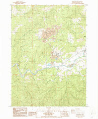 Nickel Mtn Oregon Historical topographic map, 1:24000 scale, 7.5 X 7.5 Minute, Year 1986