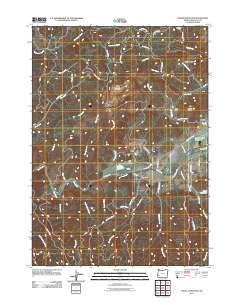 Nickel Mountain Oregon Historical topographic map, 1:24000 scale, 7.5 X 7.5 Minute, Year 2011