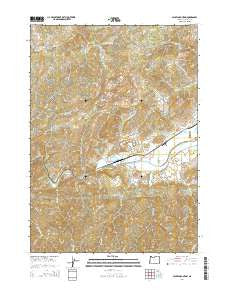 Nickel Mountain Oregon Current topographic map, 1:24000 scale, 7.5 X 7.5 Minute, Year 2014