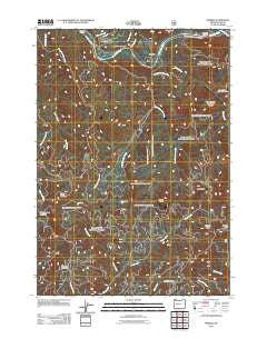 Nimrod Oregon Historical topographic map, 1:24000 scale, 7.5 X 7.5 Minute, Year 2011