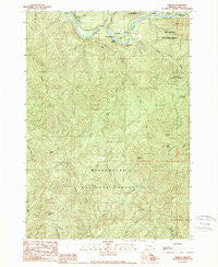 Nimrod Oregon Historical topographic map, 1:24000 scale, 7.5 X 7.5 Minute, Year 1989