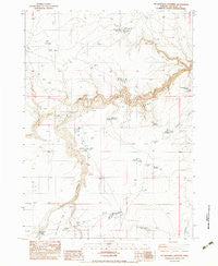 No Crossing Crossing Oregon Historical topographic map, 1:24000 scale, 7.5 X 7.5 Minute, Year 1982