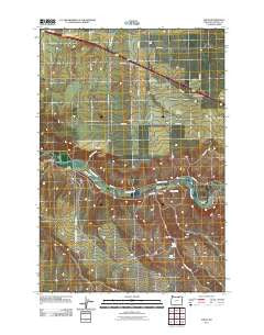 Nolin Oregon Historical topographic map, 1:24000 scale, 7.5 X 7.5 Minute, Year 2011