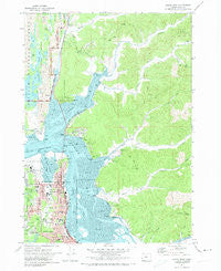 North Bend Oregon Historical topographic map, 1:24000 scale, 7.5 X 7.5 Minute, Year 1971