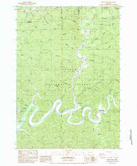North Fork Oregon Historical topographic map, 1:24000 scale, 7.5 X 7.5 Minute, Year 1984