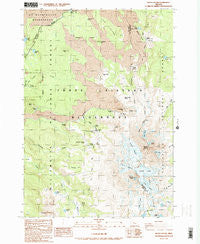 North Sister Oregon Historical topographic map, 1:24000 scale, 7.5 X 7.5 Minute, Year 1988
