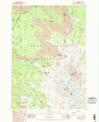North Sister Oregon Historical topographic map, 1:24000 scale, 7.5 X 7.5 Minute, Year 1988