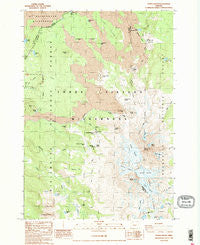 North Sister Oregon Historical topographic map, 1:24000 scale, 7.5 X 7.5 Minute, Year 1988