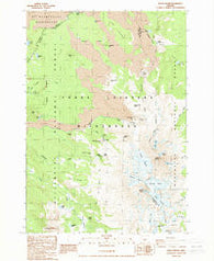 North Sister Oregon Historical topographic map, 1:24000 scale, 7.5 X 7.5 Minute, Year 1988