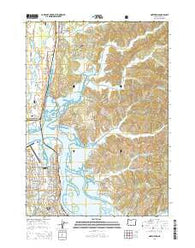 North Bend Oregon Current topographic map, 1:24000 scale, 7.5 X 7.5 Minute, Year 2014