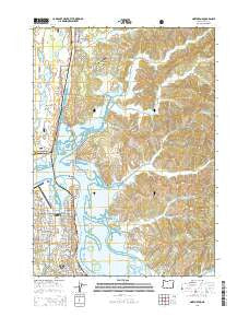 North Bend Oregon Current topographic map, 1:24000 scale, 7.5 X 7.5 Minute, Year 2014