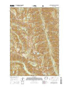 North Minam Meadows Oregon Current topographic map, 1:24000 scale, 7.5 X 7.5 Minute, Year 2014