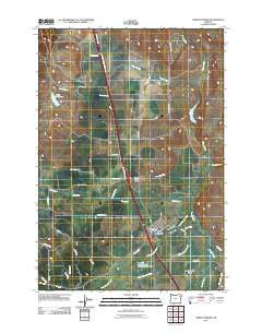 North Powder Oregon Historical topographic map, 1:24000 scale, 7.5 X 7.5 Minute, Year 2011