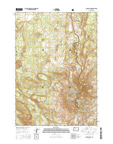 North Sister Oregon Current topographic map, 1:24000 scale, 7.5 X 7.5 Minute, Year 2014