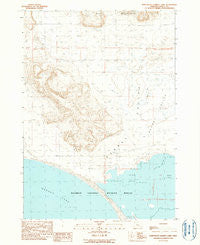 Northeast Harney Lake Oregon Historical topographic map, 1:24000 scale, 7.5 X 7.5 Minute, Year 1990