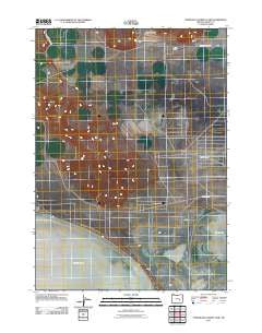 Northeast Harney Lake Oregon Historical topographic map, 1:24000 scale, 7.5 X 7.5 Minute, Year 2011