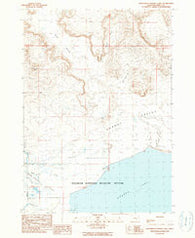 Northwest Harney Lake Oregon Historical topographic map, 1:24000 scale, 7.5 X 7.5 Minute, Year 1990