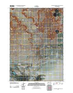 Northwest Harney Lake Oregon Historical topographic map, 1:24000 scale, 7.5 X 7.5 Minute, Year 2011