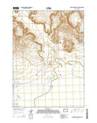 Northwest Harney Lake Oregon Current topographic map, 1:24000 scale, 7.5 X 7.5 Minute, Year 2014