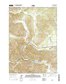 Noti Oregon Current topographic map, 1:24000 scale, 7.5 X 7.5 Minute, Year 2014