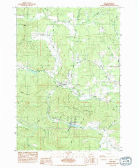 Noti Oregon Historical topographic map, 1:24000 scale, 7.5 X 7.5 Minute, Year 1984