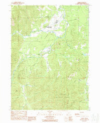 O'Brien Oregon Historical topographic map, 1:24000 scale, 7.5 X 7.5 Minute, Year 1989