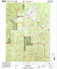 O'Brien Oregon Historical topographic map, 1:24000 scale, 7.5 X 7.5 Minute, Year 1996