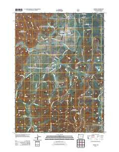 O'Brien Oregon Historical topographic map, 1:24000 scale, 7.5 X 7.5 Minute, Year 2011