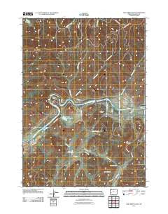 Oak Creek Valley Oregon Historical topographic map, 1:24000 scale, 7.5 X 7.5 Minute, Year 2011