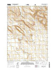 Oakerman Lakes Oregon Current topographic map, 1:24000 scale, 7.5 X 7.5 Minute, Year 2014