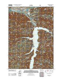 Oakridge Oregon Historical topographic map, 1:24000 scale, 7.5 X 7.5 Minute, Year 2011