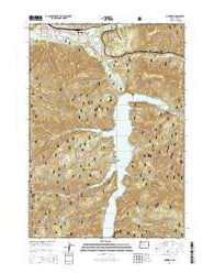 Oakridge Oregon Current topographic map, 1:24000 scale, 7.5 X 7.5 Minute, Year 2014