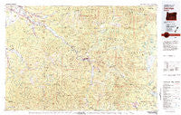 Oakridge Oregon Historical topographic map, 1:100000 scale, 30 X 60 Minute, Year 1983