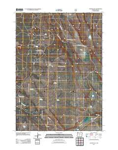 Oatman Flat Oregon Historical topographic map, 1:24000 scale, 7.5 X 7.5 Minute, Year 2011