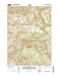 Obenchain Mountain Oregon Current topographic map, 1:24000 scale, 7.5 X 7.5 Minute, Year 2014