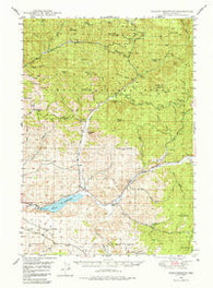 Ochoco Reservoir Oregon Historical topographic map, 1:62500 scale, 15 X 15 Minute, Year 1950