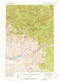 Ochoco Reservoir Oregon Historical topographic map, 1:62500 scale, 15 X 15 Minute, Year 1950