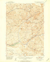 Ochoco Reservoir Oregon Historical topographic map, 1:62500 scale, 15 X 15 Minute, Year 1950