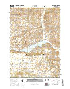Ochoco Reservoir Oregon Current topographic map, 1:24000 scale, 7.5 X 7.5 Minute, Year 2014