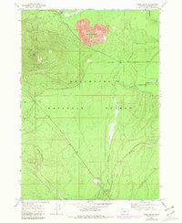 Odell Butte Oregon Historical topographic map, 1:24000 scale, 7.5 X 7.5 Minute, Year 1967