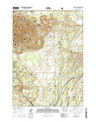 Odell Butte Oregon Current topographic map, 1:24000 scale, 7.5 X 7.5 Minute, Year 2014