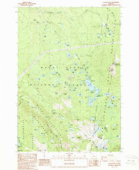 Olallie Butte Oregon Historical topographic map, 1:24000 scale, 7.5 X 7.5 Minute, Year 1988